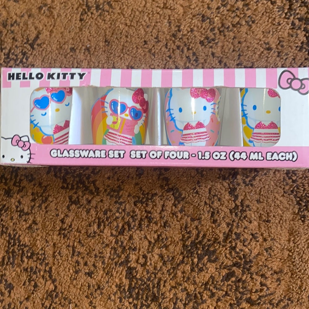 Hello kitty shot glasses